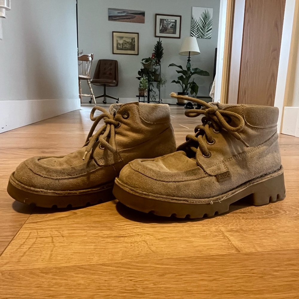 Aldo Vintage Women Tan Suede Boots